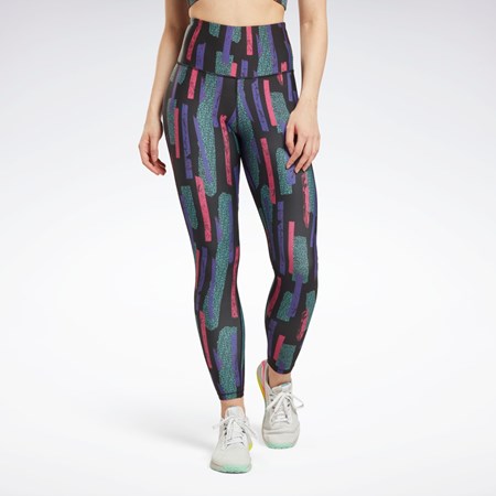 Reebok MYT Allover Print Tights Rosas | 54FMBRIXJ