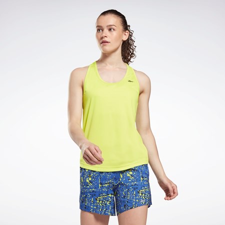 Reebok Mesh Back Tank Top Amarillo | 01MLKARXB