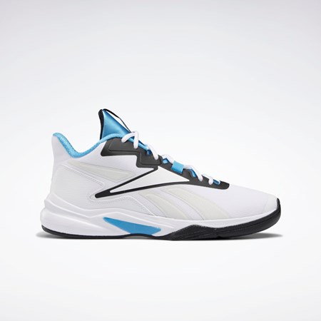 Reebok More Buckets Basketball Shoes Blancas Negras Azules | 31FDPUQRJ
