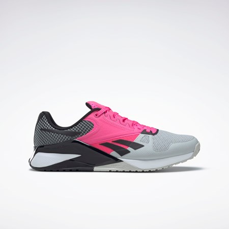 Reebok Nano 6000 Entrenamiento Shoes Gris Rosas Negras | 74PJDKXQA
