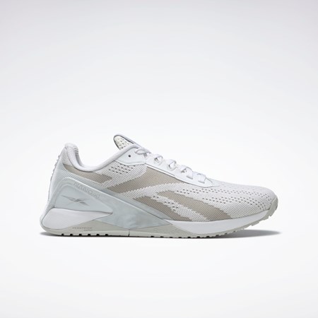 Reebok Nano X1 Entrenamiento Shoes Blancas Blancas Gris | 68HDKIRTM