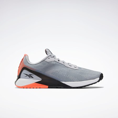 Reebok Nano X1 Grit Entrenamiento Shoes Gris Negras Naranjas | 61ZDLMOKN