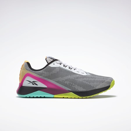 Reebok Nano X1 Grit Entrenamiento Shoes Blancas Negras Rosas | 70XNDHJCM