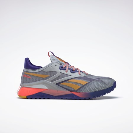 Reebok Nano X2 TR Adventure Entrenamiento Shoes Gris Moradas Naranjas | 70QGETWRM