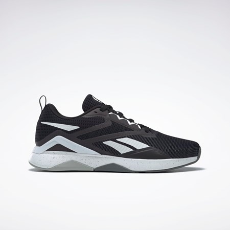 Reebok Nanoflex TR 2.0 Entrenamiento Shoes Negras Blancas Gris | 96WFTVIUY