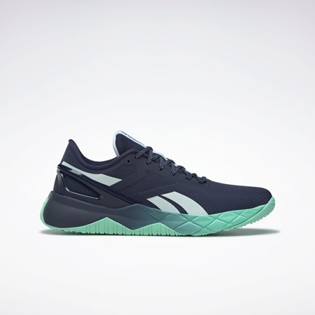 Reebok Nanoflex TR Entrenamiento Shoes Azul Marino Verde Menta | 30XQRJIZO