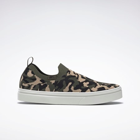 Reebok OnLux Slip-On Caminar Shoes Verde Negras | 15FIXPDTU