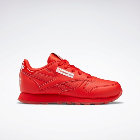 Reebok Popsicle Classic Leather Shoes - Preschool Rojas Rojas Rojas | 98VAXQDYM