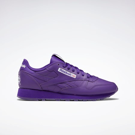 Reebok Popsicle Classic Leather Shoes Moradas Moradas Moradas | 30HRECGNM
