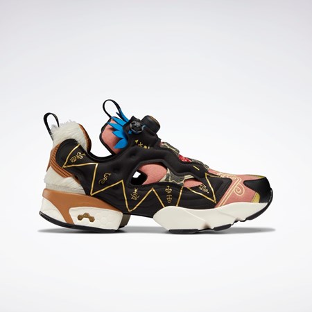 Reebok Power Rangers Instapump Fury 94 Shoes Negras Doradas | 41HKGQONP
