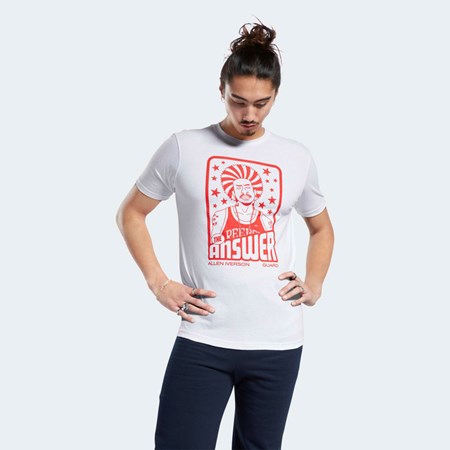 Reebok QT Iverson 70s Tarot Card Corta Sleeve Crew T-Shirt Multi | 59SIXYTVD