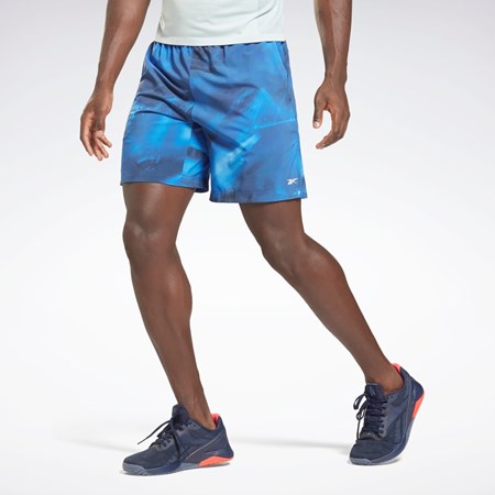 Reebok Reebok Austin Allover Print Shorts Bright Cobalt | 32EXTZFNW