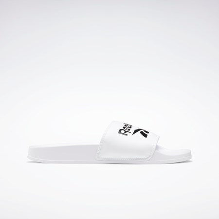 Reebok Reebok Classic Slides Blancas Negras Blancas | 42JSDNWQM