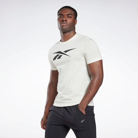 Reebok Reebok Estampadas Series Vector T-Shirt Blancas | 26DZYKPLO