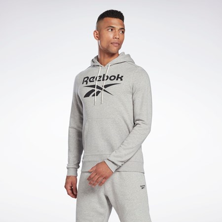 Reebok Reebok Identity Big Logo Hoodie Gris Negras | 76FCIGJUW