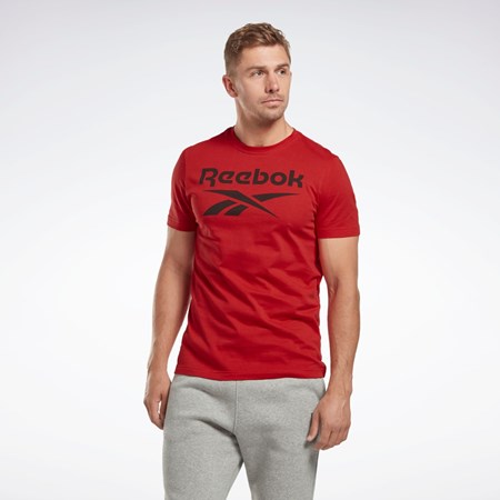 Reebok Reebok Identity Big Logo T-Shirt Rojas | 27SKQNOPT