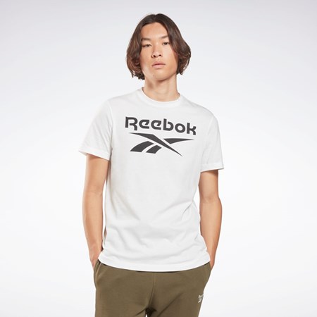 Reebok Reebok Identity Big Logo T-Shirt Blancas | 49ZCOPVJB