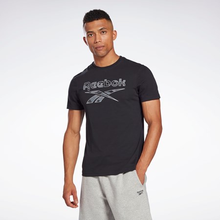 Reebok Reebok Identity Big Logo T-Shirt Negras | 69MYCXBIQ
