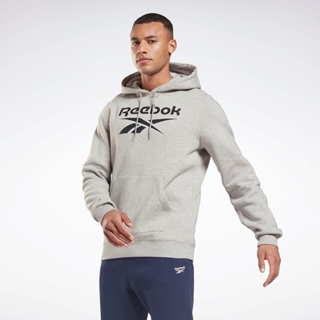 Reebok Reebok Identity Fleece Hoodie Gris Negras | 87VTPQOZN