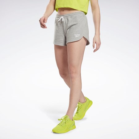 Reebok Reebok Identity French Terry Shorts Gris Blancas | 06VNEABHO