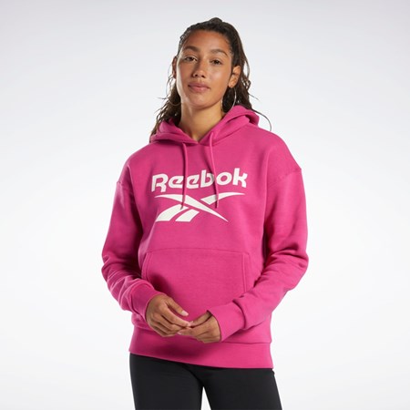 Reebok Reebok Identity Logo Fleece Pullover Hoodie Rosas | 54JRVMUFG