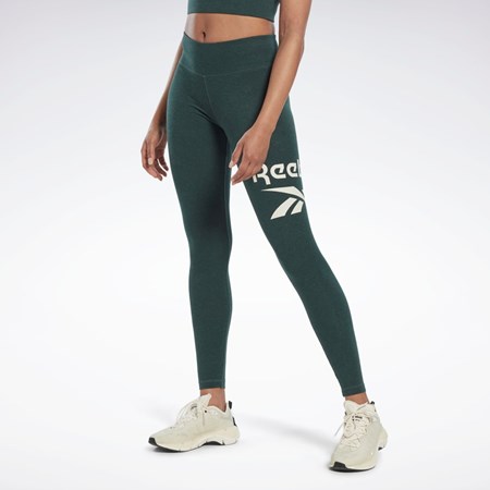 Reebok Reebok Identity Logo Leggings Verde | 92ZTFJIDB
