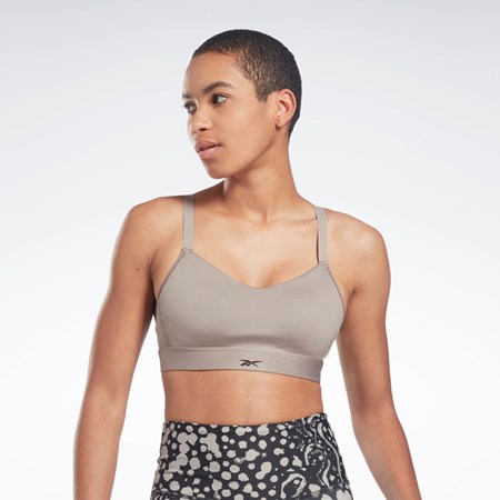 Reebok Reebok Lux Tiras Sports Bra Gris | 90VTOCAGR