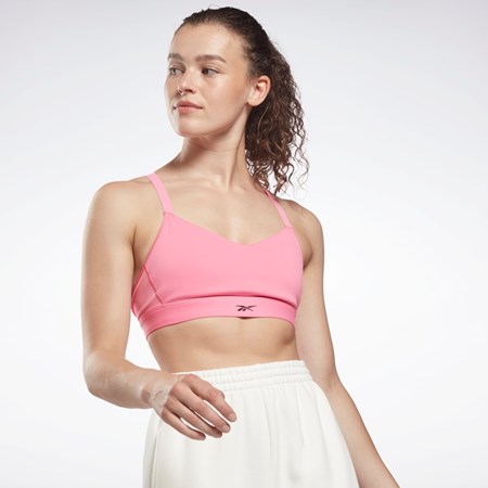 Reebok Reebok Lux Tiras Sports Bra Rosas | 26DHTMOBS