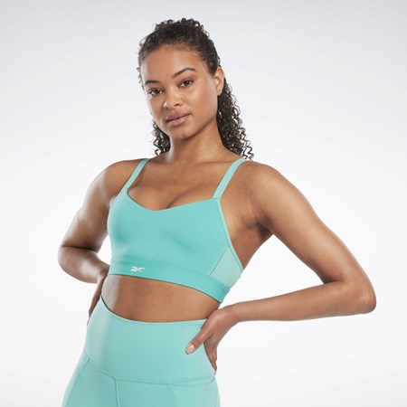 Reebok Reebok Lux Tiras Sports Bra Semi Classic Teal | 20HICAZON