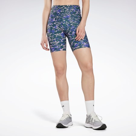 Reebok Speckle Modern Safari Legging Shorts Verde | 92YWZGRKM