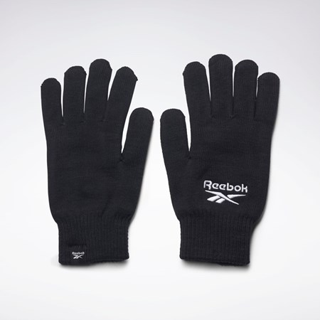 Reebok Sports Essentials Logo Gloves Negras | 05POJQWCF