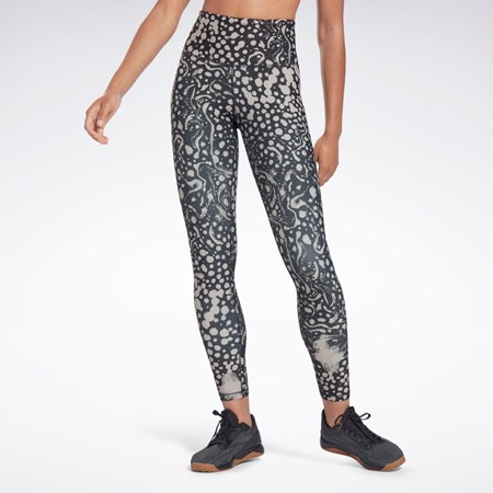 Reebok Studio Lux HR 2.0 Modern Safari Tights Negras | 35OREMQZT