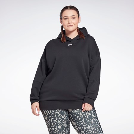 Reebok Studio Recycled Oversize Hoodie (Plus Size) Negras | 45ZAXIKWP