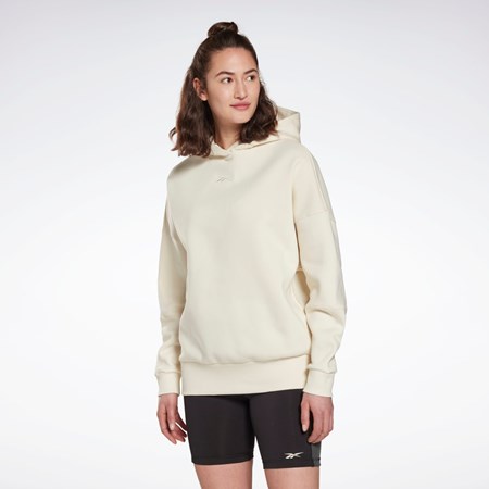 Reebok Studio Recycled Oversize Hoodie Blancas | 34NZKAPIC
