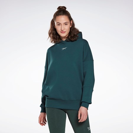 Reebok Studio Recycled Oversize Hoodie Verde | 31SVLOGNY
