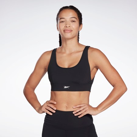 Reebok Studio Reebok Stripped Minimalist Bra Negras | 68RGSPYKQ