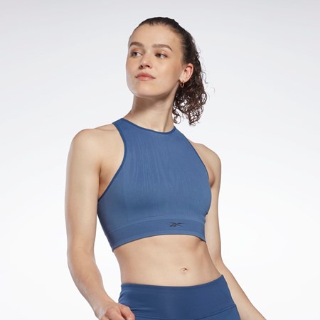 Reebok United By Fitness Myoknit Seamless Top Azules | 32FOLINBH