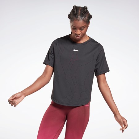 Reebok United By Fitness Perforated T-Shirt Negras | 90PNRCVGD