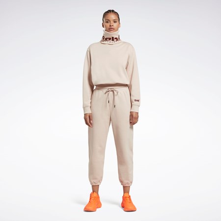 Reebok Victoria Beckham Cowl Neck Jumper Soft Ecru | 08HAJFPLV