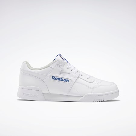 Reebok Workout Plus Shoes Blancas Azul Real | 18GKXDBCW