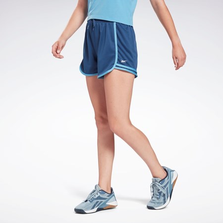 Reebok Workout Ready High-Rise Shorts Azules | 53VXCFMOK