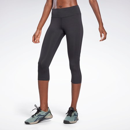 Reebok Workout Ready Mesh Capri Tights Negras | 53MLETRVS