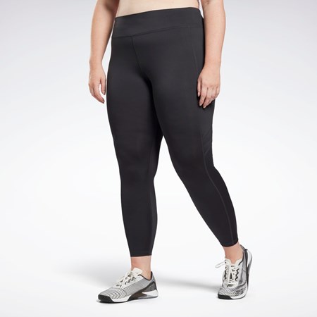 Reebok Workout Ready Mesh Leggings (Plus Size) Negras | 18UTACESB
