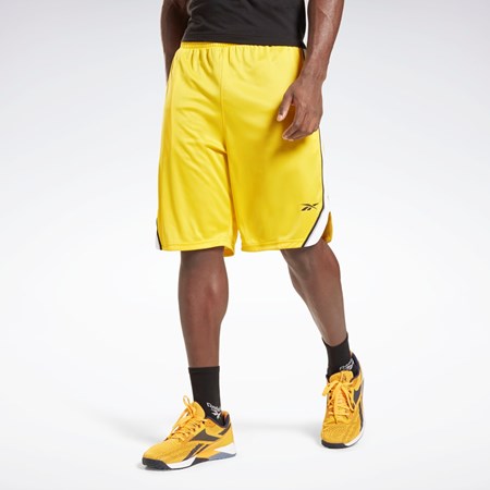 Reebok Workout Ready Mesh Shorts Amarillo | 58FUKTHVY