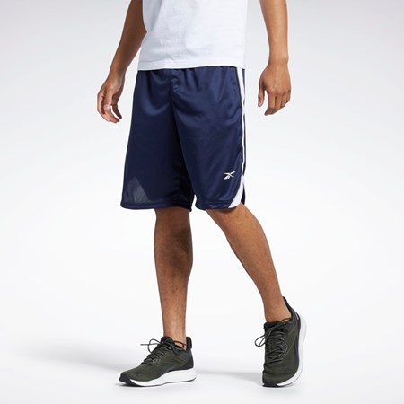 Reebok Workout Ready Mesh Shorts Azul Marino | 92AJCSOWH