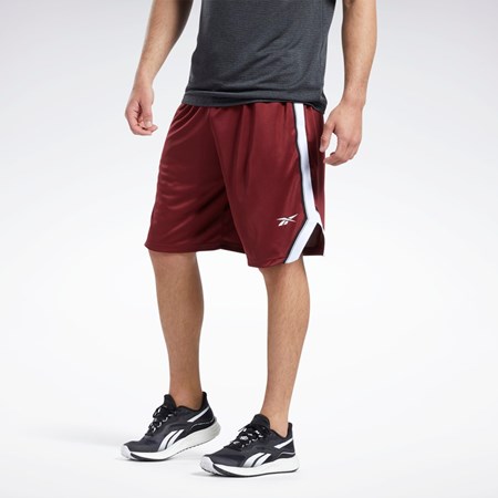 Reebok Workout Ready Mesh Shorts Burdeos | 14XLABOJP