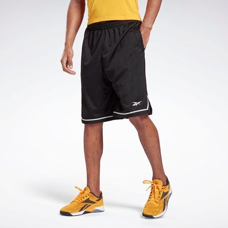 Reebok Workout Ready Mesh Shorts Negras | 12NFHQBWD