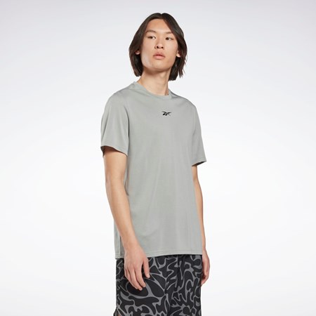 Reebok Workout Ready Mélange T-Shirt Gris | 34PCZMBVO