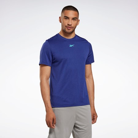 Reebok Workout Ready Mélange T-Shirt Moradas | 97NETCXJA