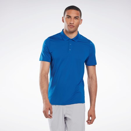 Reebok Workout Ready Polo Shirt Azules | 96ZMEJLXI